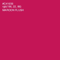 #C41656 - Maroon Flush Color Image